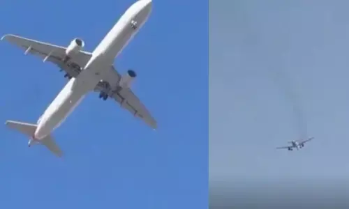 ఆకాశంలో ఇంజన్లో మంటలు రాగానే