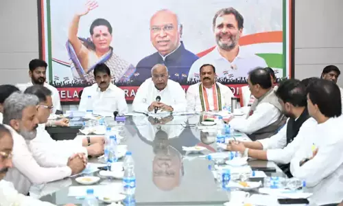 mallikarjun kharge, aicc president, by-election,  jubilee hills