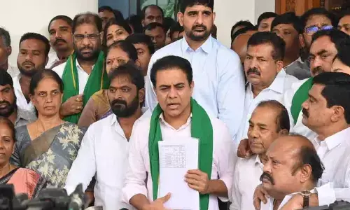 ktr, brs working president, discuss, farmer issues