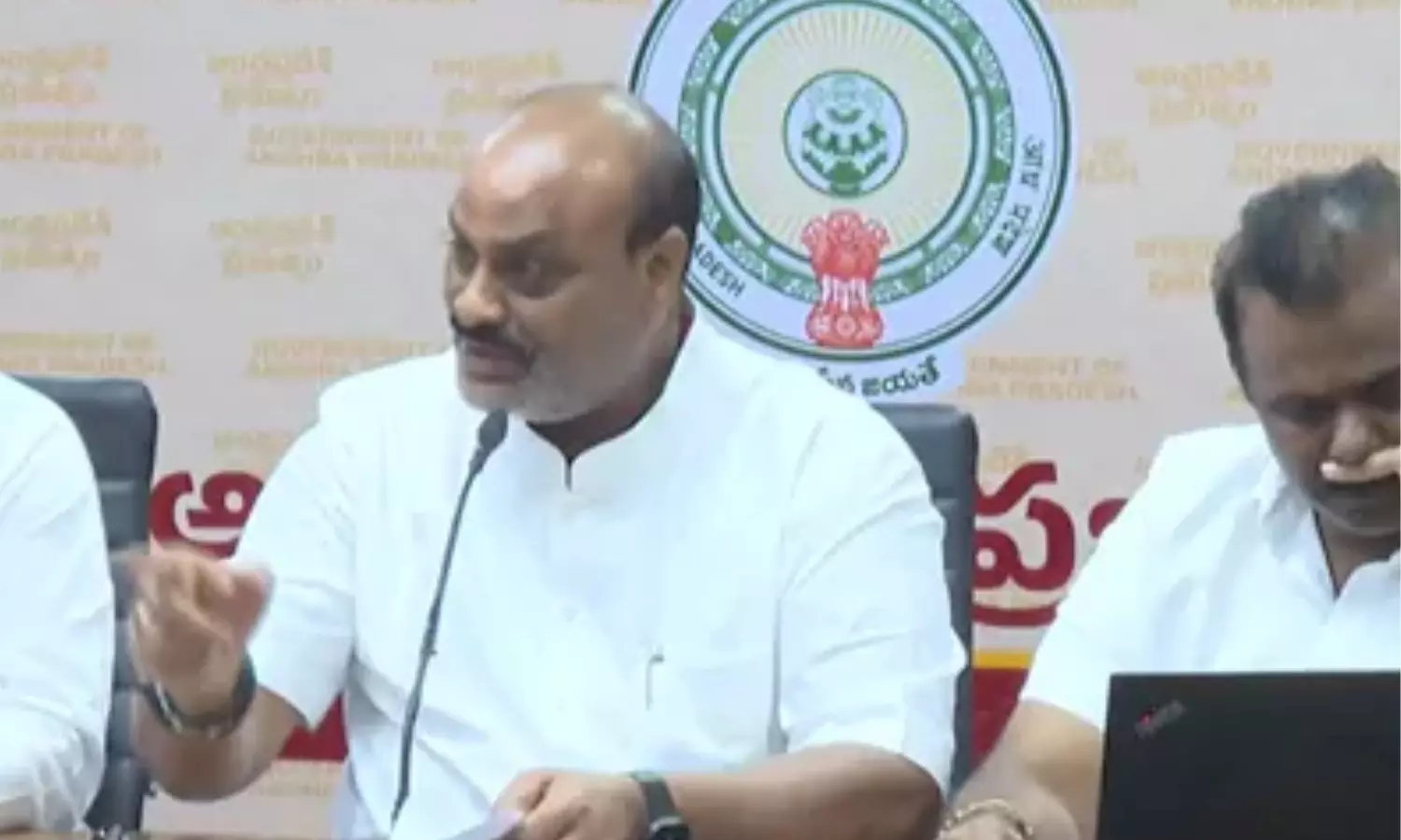 atchannaidu, ys jagans visit,  movie setting, bangarupalyam