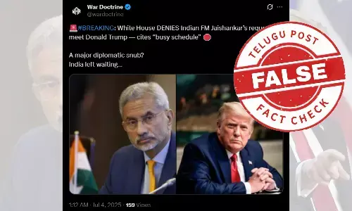 ಫ್ಯಾಕ್ಟ್‌ಚೆಕ್‌: ಡೊನಾಲ್ಡ್ ಟ್ರಂಪ್ ಅವರನ್ನು ಭೇಟಿಯಾಗಲು ಜೈಶಂಕರ್ ಅವರ ಮನವಿಯನ್ನು ಶ್ವೇತಭವನ ನಿರಾಕರಿಸಿಲ್ಲ.