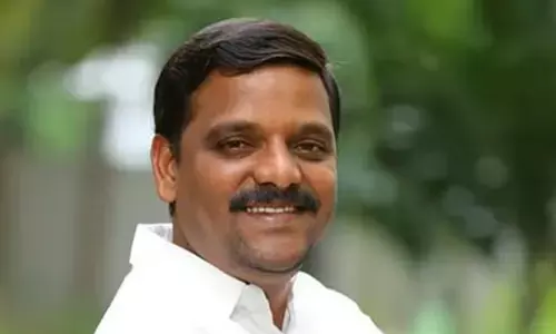 unknown persons, attacked ,  mlc chintapandu naveen, office