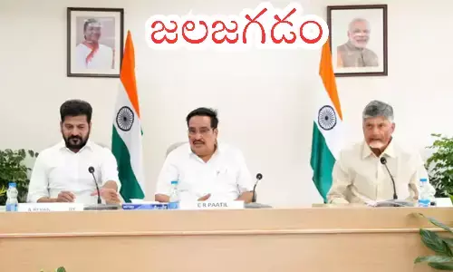 chandrababu, cr patil, revanth reddy, central jalshakti meeting