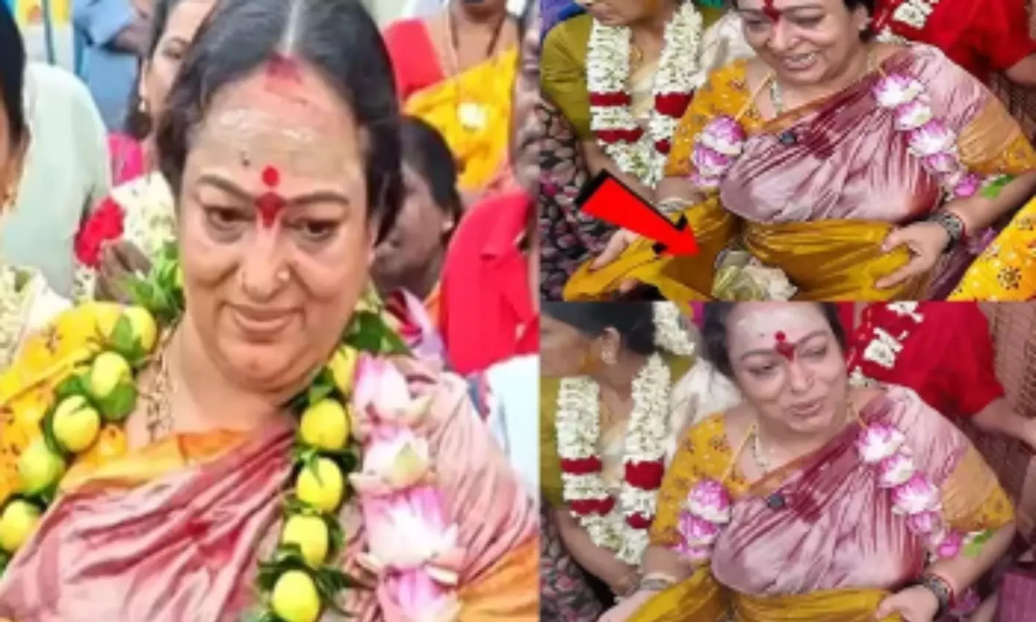 సీనియర్ నటి నళిని.. గుడి ముందు భిక్షాటన చేస్తూ!!