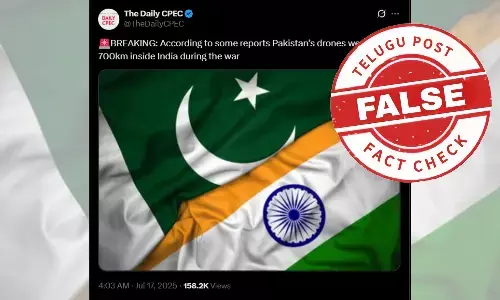 ಫ್ಯಾಕ್ಟ್‌ಚೆಕ್‌: ಆಪರೇಷನ್ ಸಿಂಧೂರ್ ಸಮಯದಲ್ಲಿ ಪಾಕ್‌ ಡ್ರೋನ್‌ಗಳು ಭಾರತದೊಳಗೆ 700 ಕಿ.ಮೀ ಪ್ರಯಾಣಿಸಿವೆ ಎಂದು ಸುಳ್ಳು ಸುದ್ದಿ ಹಂಚಿಕೆ