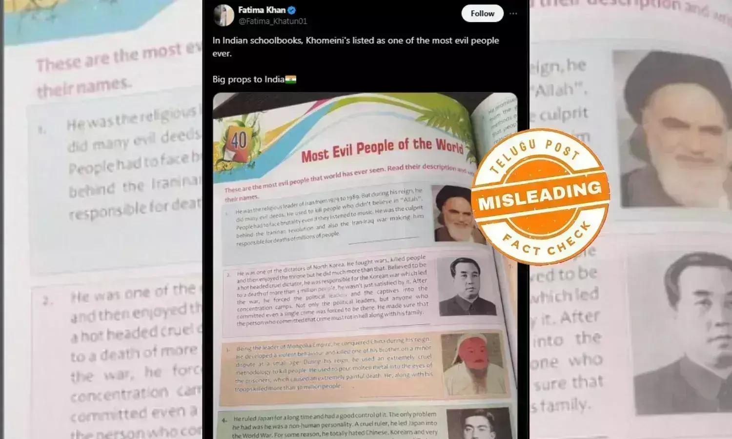 IRAN SUPREME LEADER KHOMEINI INDIA SCHOOL SYLLABUS