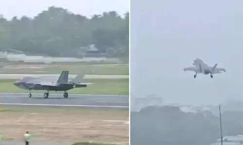 భారత్ ను వీడిన బ్రిటన్ యుద్ధ విమానం