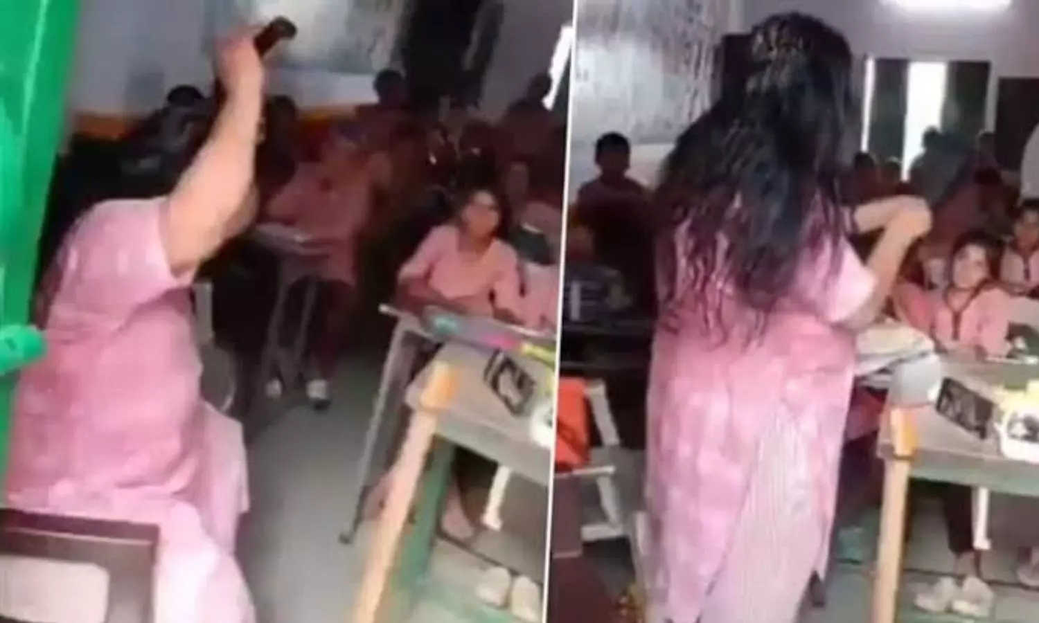 పంతులమ్మ సెల్ఫ్ కేర్ తీసుకుంటూ ఉండగా.. వీడియో తీశారు