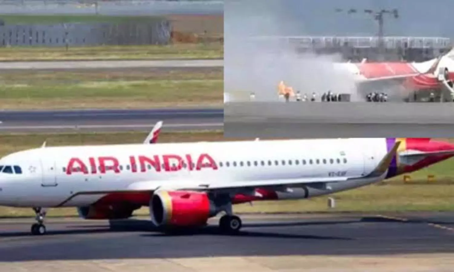 హాంకాంగ్ నుండి వచ్చిన ఎయిరిండియా విమానంలో మంటలు