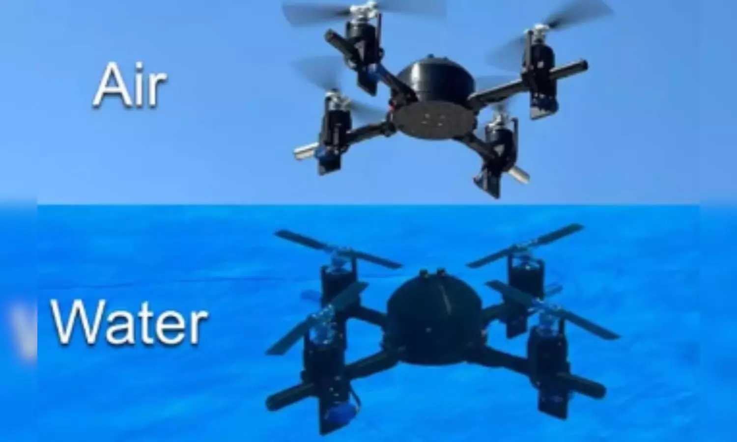గాల్లో ఎగురుతుంది.. నీళ్లలో ఈదుతుంది ఈ డ్రోన్