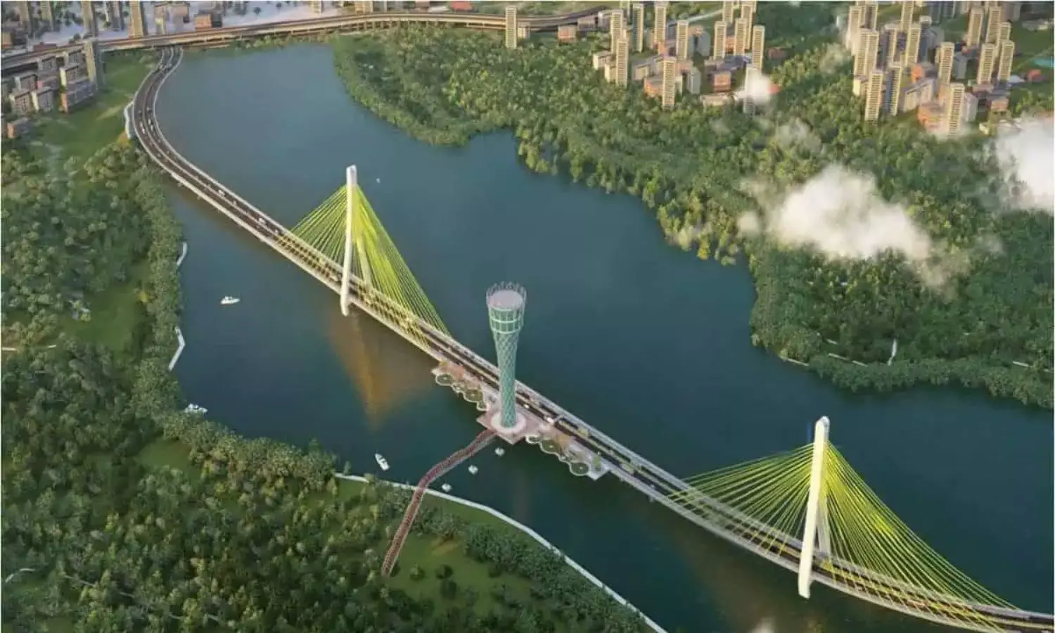 హైదరాబాద్ లో మరో ఐకానిక్ బ్రిడ్జి సిద్ధం