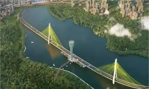 హైదరాబాద్ లో మరో ఐకానిక్ బ్రిడ్జి సిద్ధం