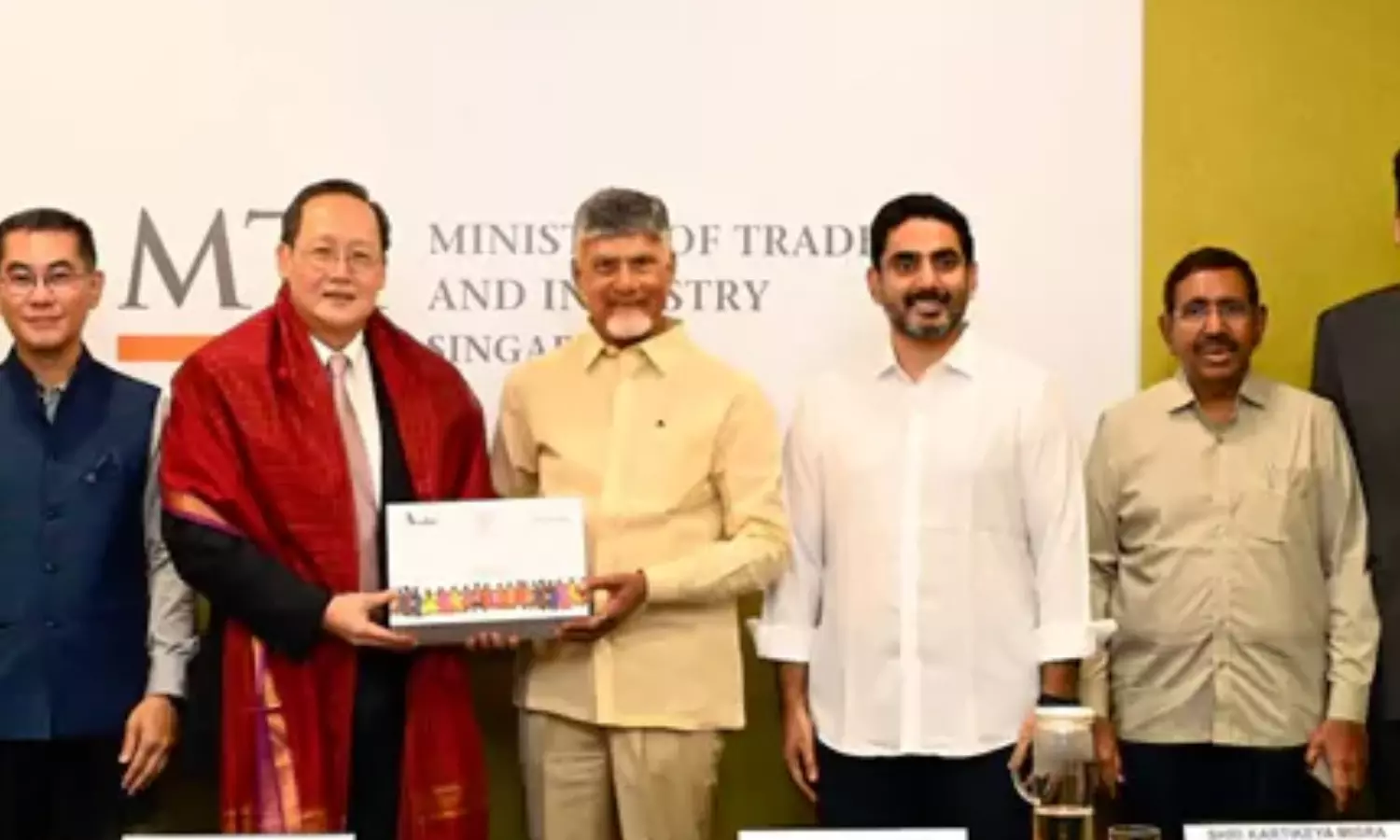 chandrababu, met, ingaporean minister, today