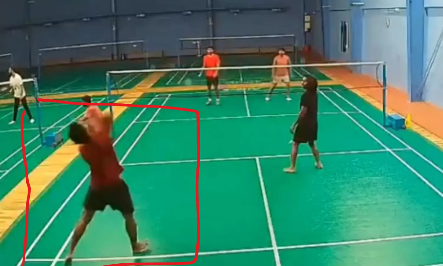 rakesh, heart attack, shuttlecock,  hyderabad