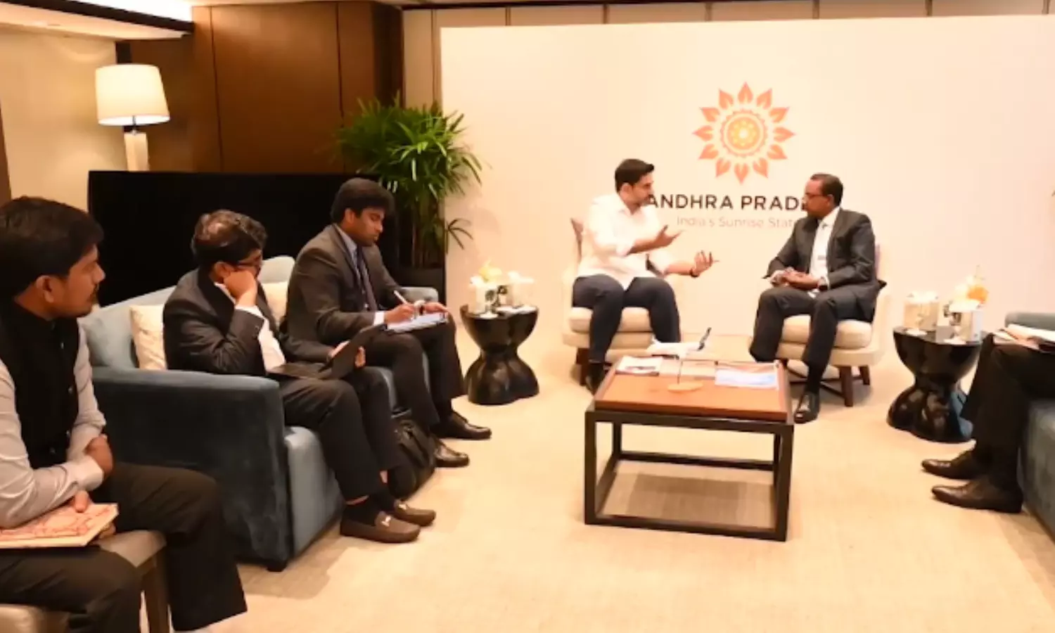 nara lokesh, minister, airbase, singapore