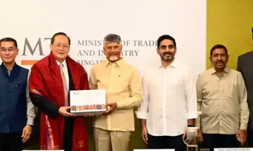 chandrababu, met, ingaporean minister, today