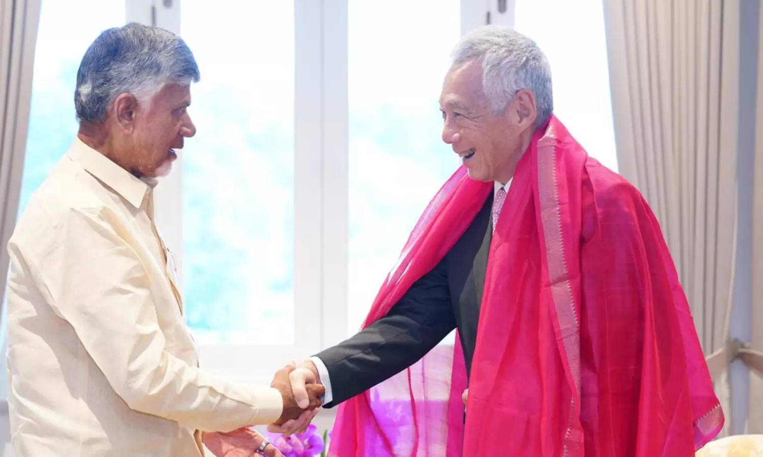 chandrababu, fourth-day,  visit, singapore