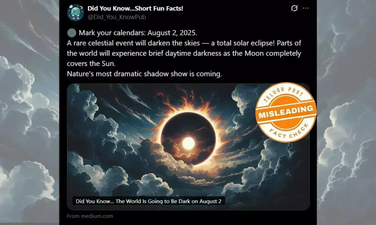 SOLAR ECLIPSE AUGUST 2 2027 NASA