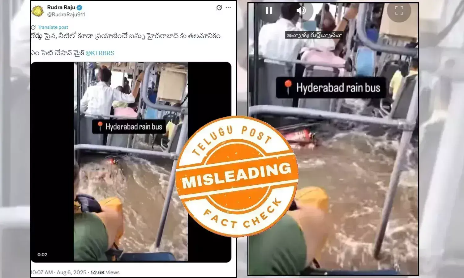 flooded bus video flooded bus video