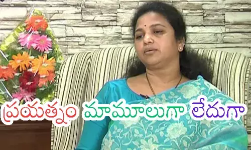 former mp butta renuka, trying her best to win, participating in party activities,  emmiganur