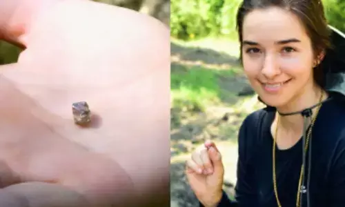 లక్కున్న చిన్నది.. వజ్రం కాలికి తగిలింది