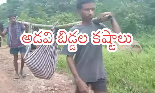 tribal people are suffering, many villages have not been provided with road facilities, doli, andhra pradesh