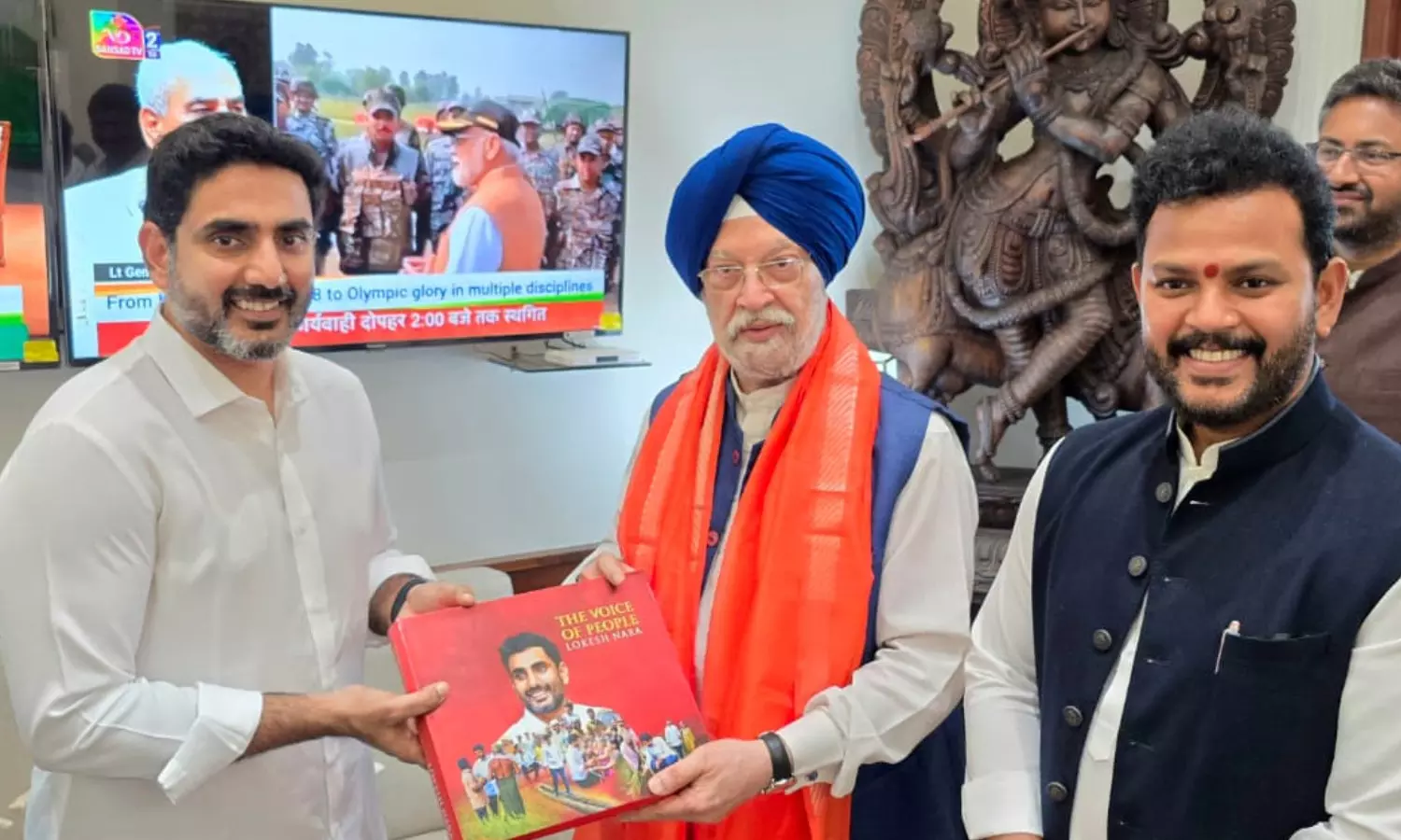 nara lokesh, andhra pradesh minister,  busy in delhi, union ministers