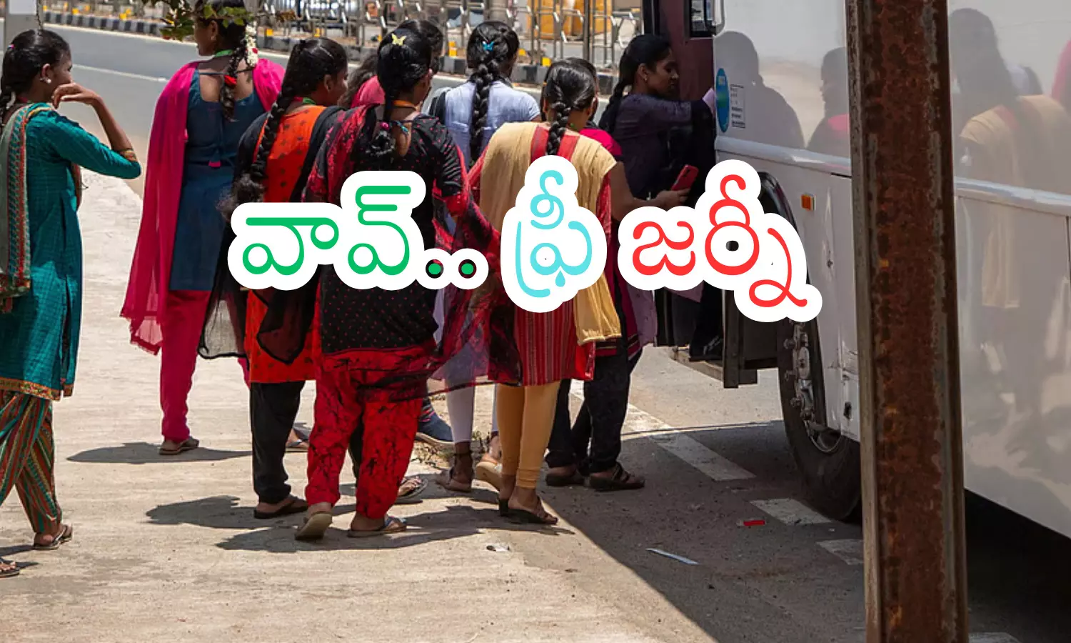 women,  large numbers respond, free bus travel andhra pradesh