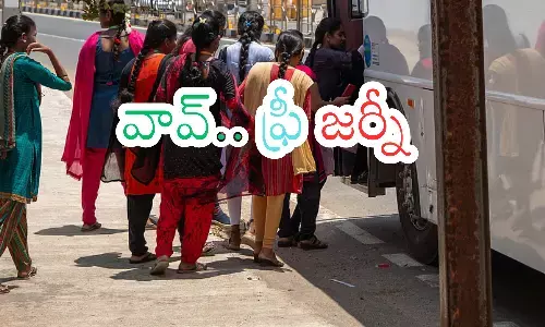 women,  large numbers respond, free bus travel andhra pradesh