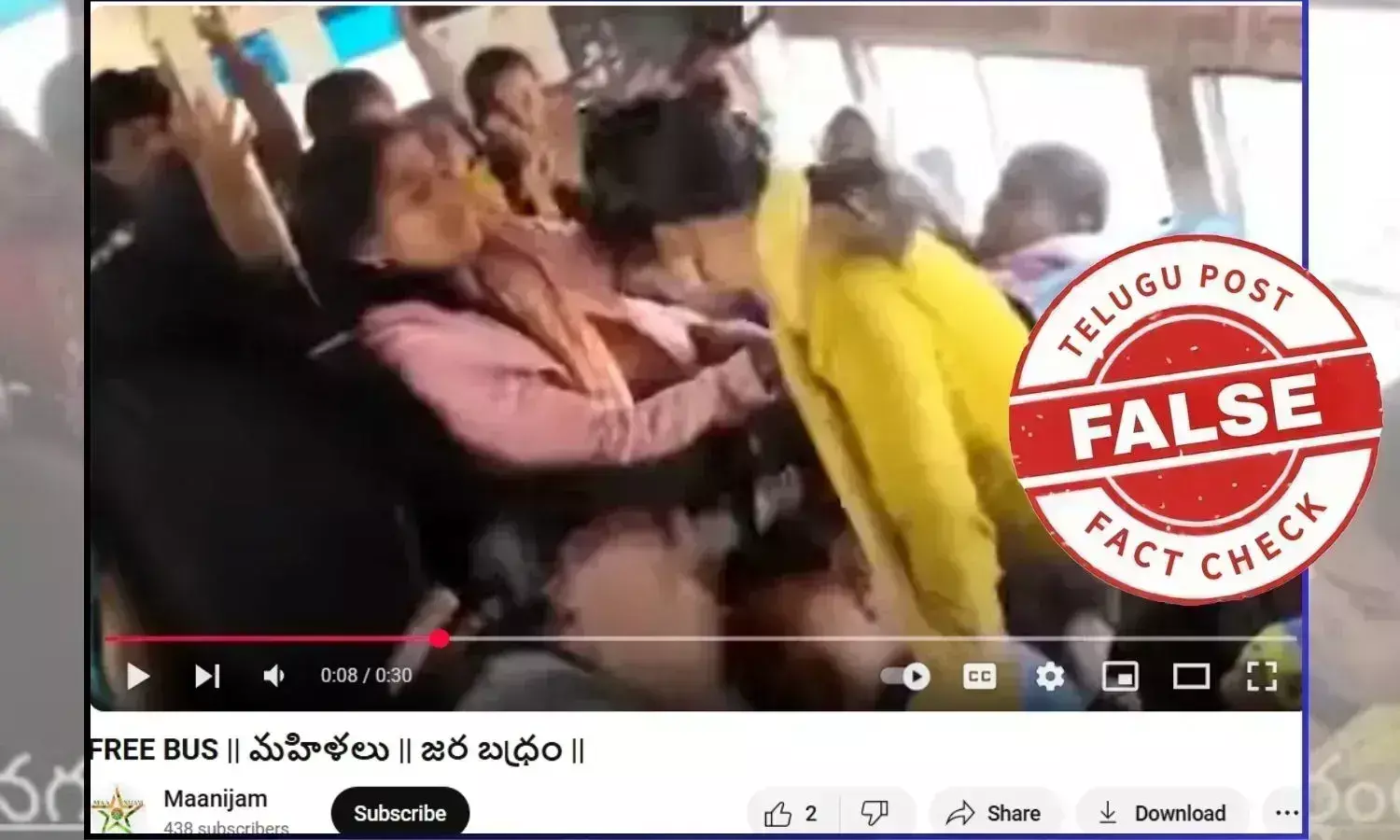 Telangana bus fight viral video