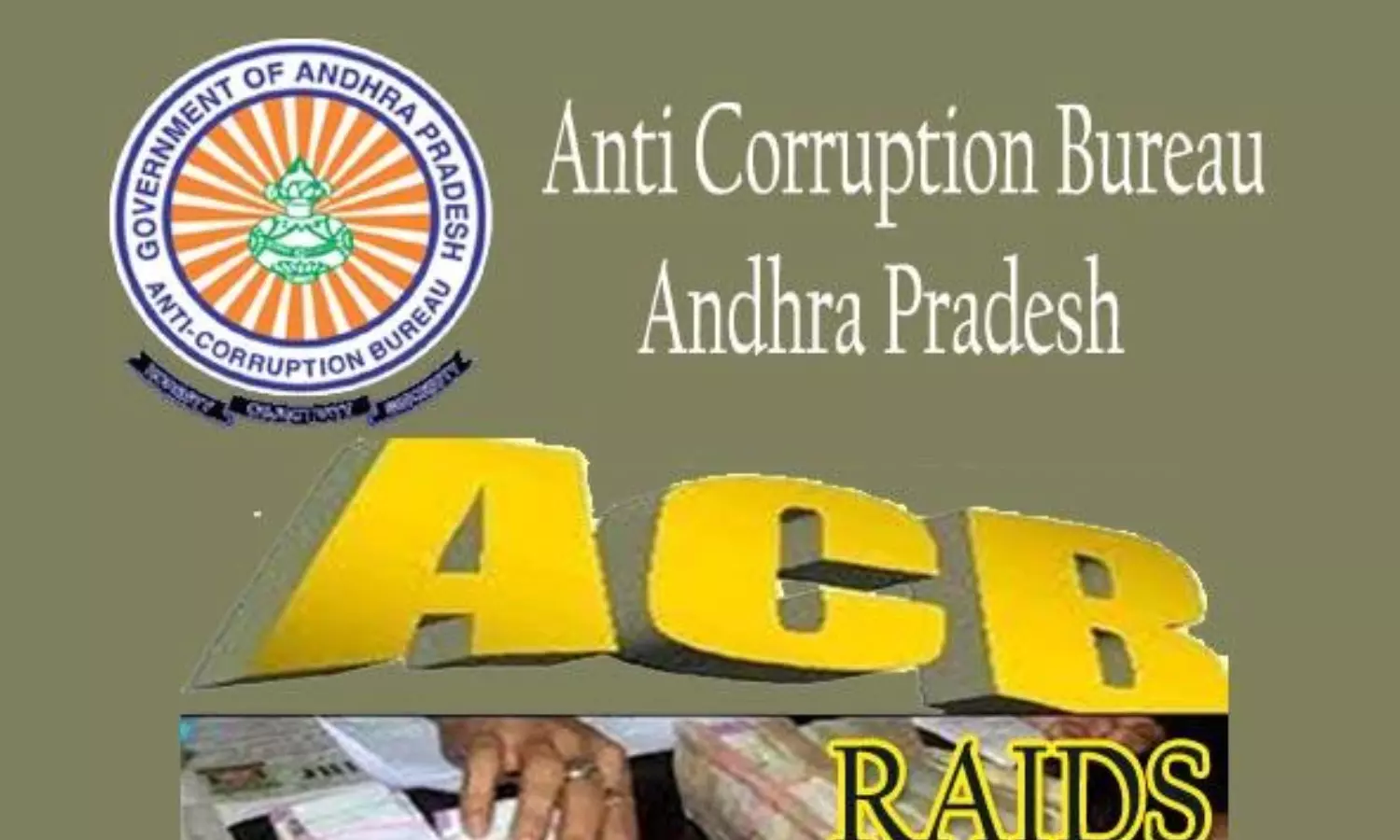 anti-corruption bureau, conducted raids , two top officials,  andhra pradesh