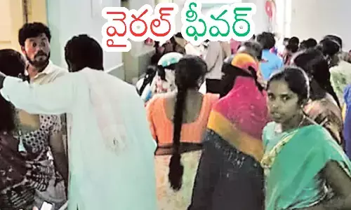 seasonal diseases,  patients are queuing , hospitals,  telangana