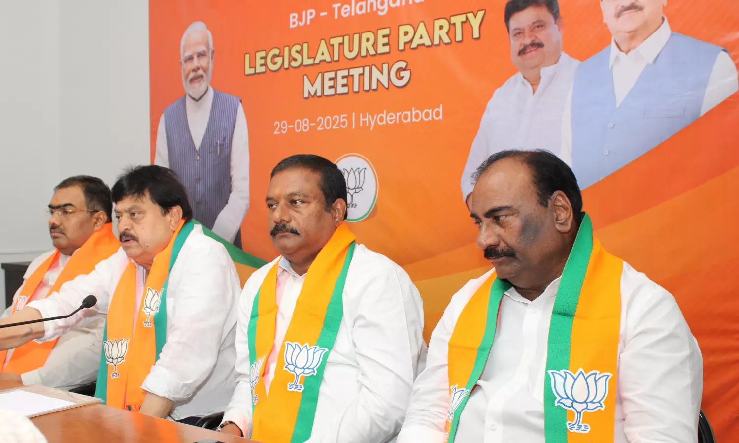 bjp legislature party meeting, strategies to be followed in the assembly sessions,  bjp, telangana