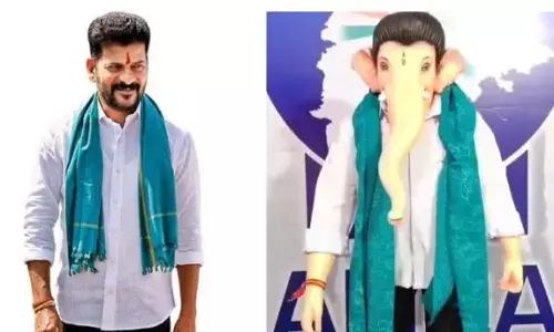 సీఎం రేవంత్ గెటప్ లో వినాయకుడు.. చివరికి?
