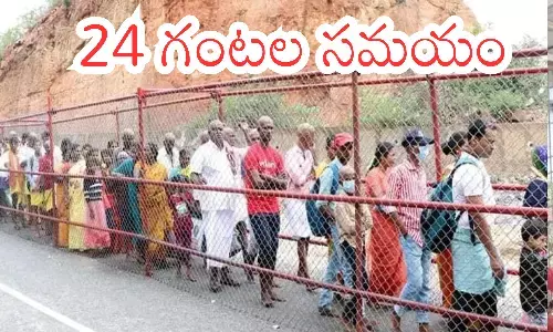 rush of devotees, increased dramatically.being friday, all compartments full, today darsan time in tirumala