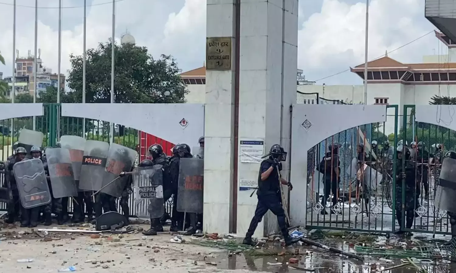 protests against social media ban, nine people killed, police firing, nepal