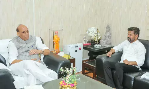 revanth reddy met union minister, chief minister met rajnadh singh, delhi, telangana politics