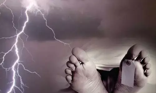 three people died, lightning strike, gadwal district, telangana
