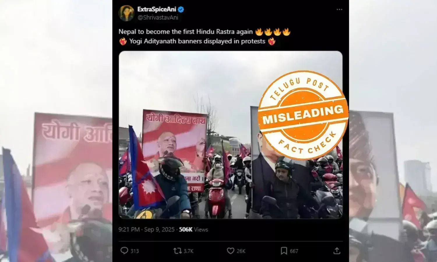 NEPAL GENZ PROTEST SOCIAL MEDIA BAN YOGI ADITYANATH