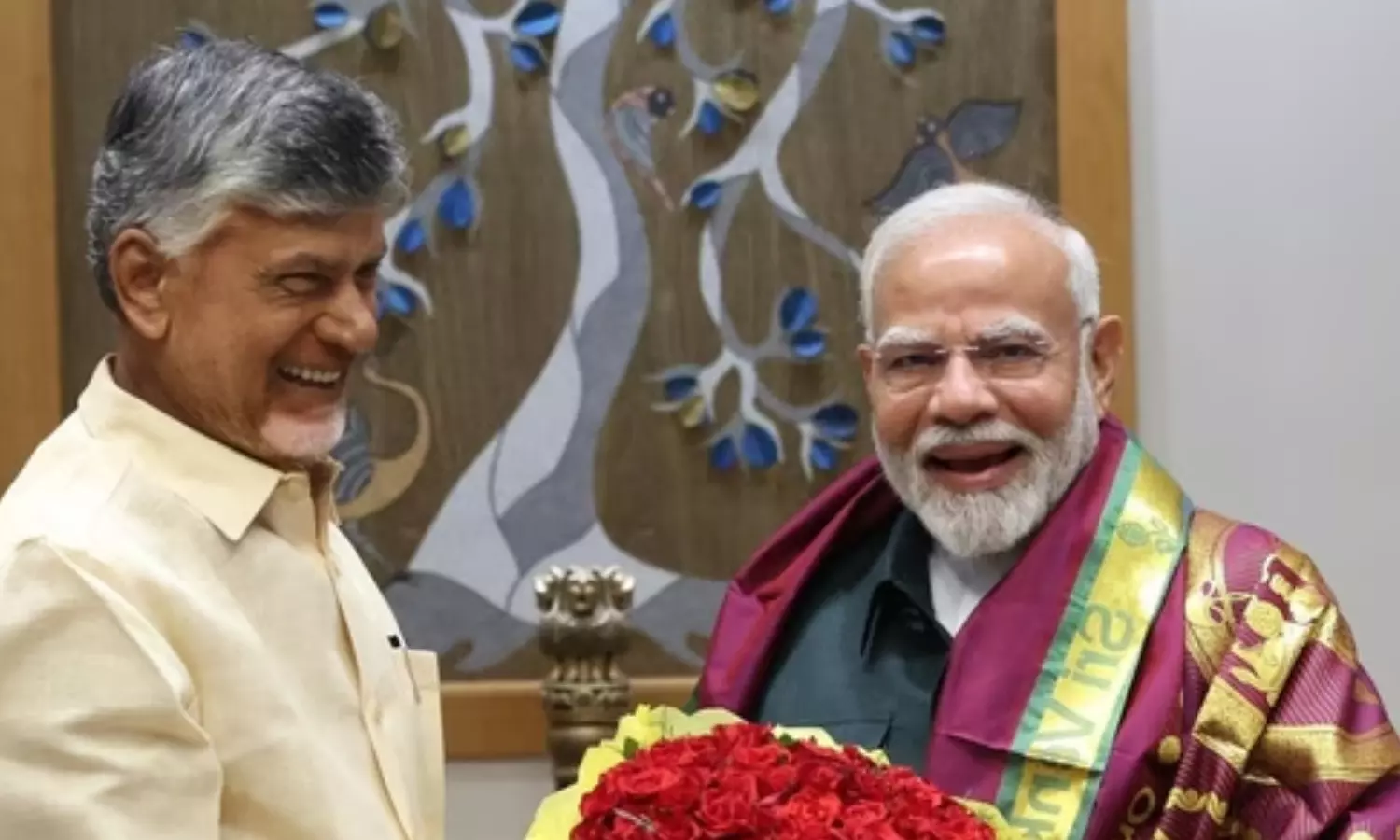 chandrababu naidu,  prime minister narendra modi,  happy birthday wishes, andhra pradesh