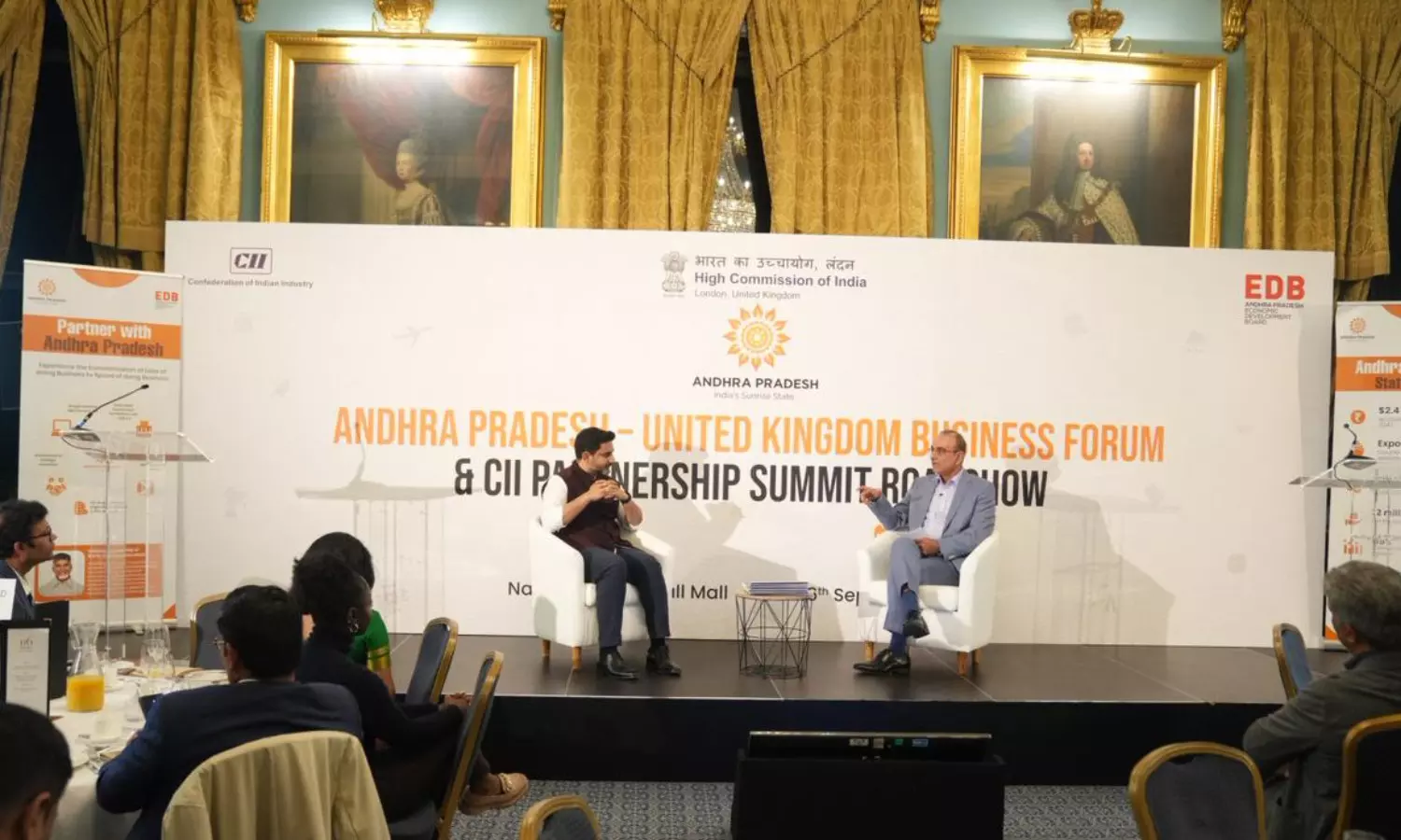 andhra pradesh minister nara lokesh, speed of doing business is being demonstrated in action, visakha partnership summit, london