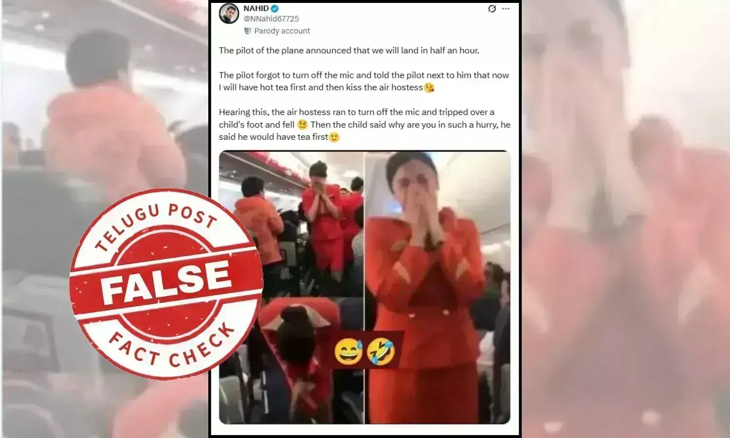 Fact Check: Did a Pilot Forget to Turn Off His Mic and Embarrass an Air Hostess? NO