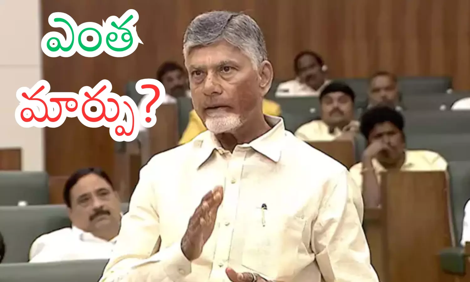 Chandrababu Naidu addressing media while praising BJP leadership.