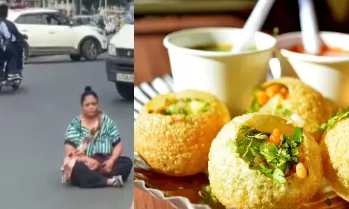 పానీ పూరీ కోసం ఏడ్చింది.. రోడ్డెక్కింది