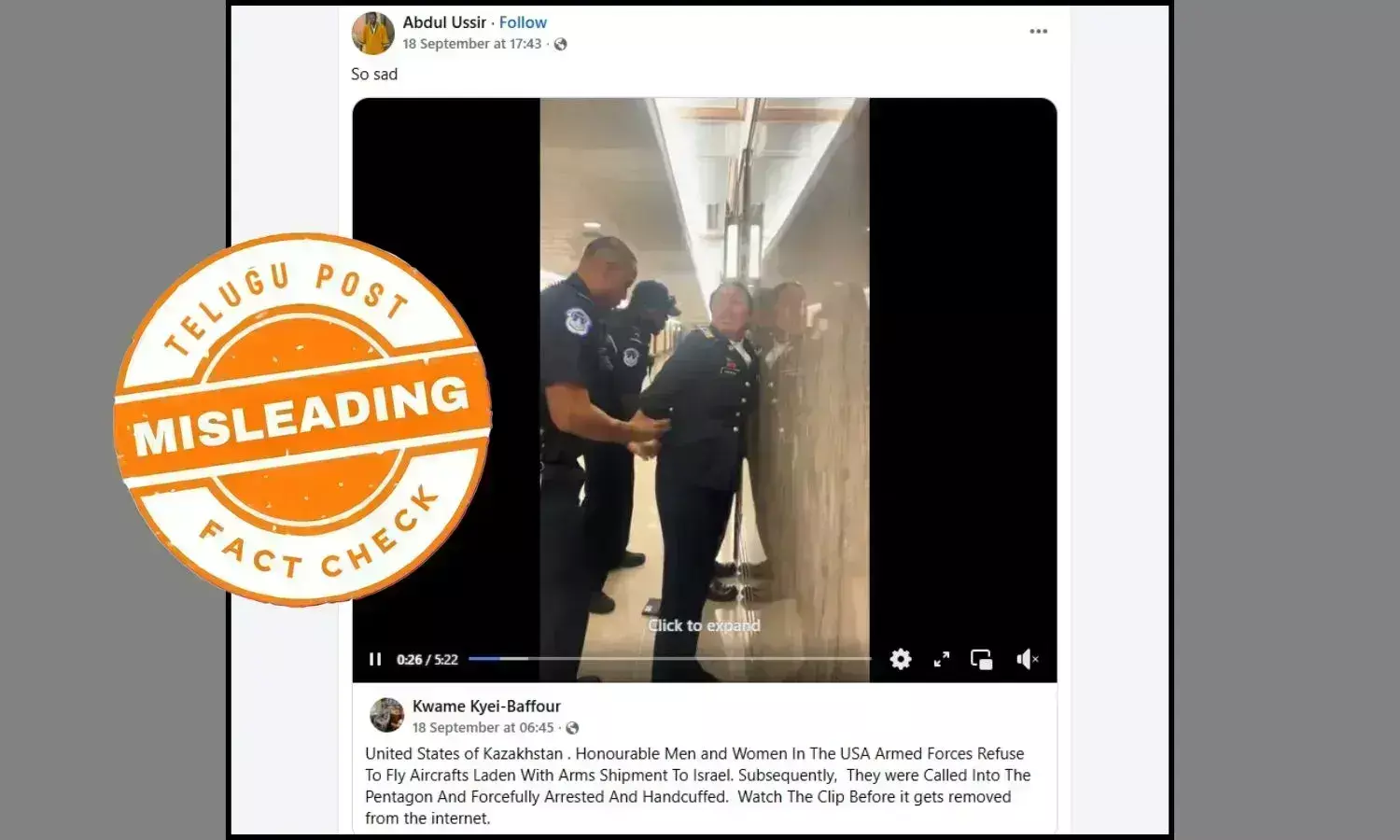 US veterans arrested