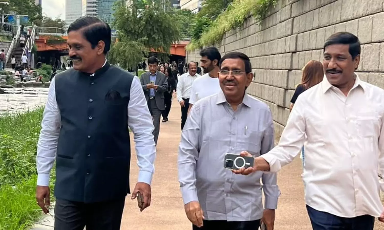 group of ministers, will visit seoul, development activities, andhra pradesh