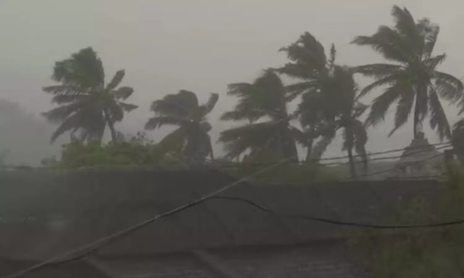 impact of the severe cyclonic storm formed in the bay of bengal is felt in visakhapatnam.