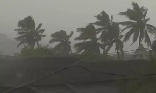 impact of the severe cyclonic storm formed in the bay of bengal is felt in visakhapatnam.