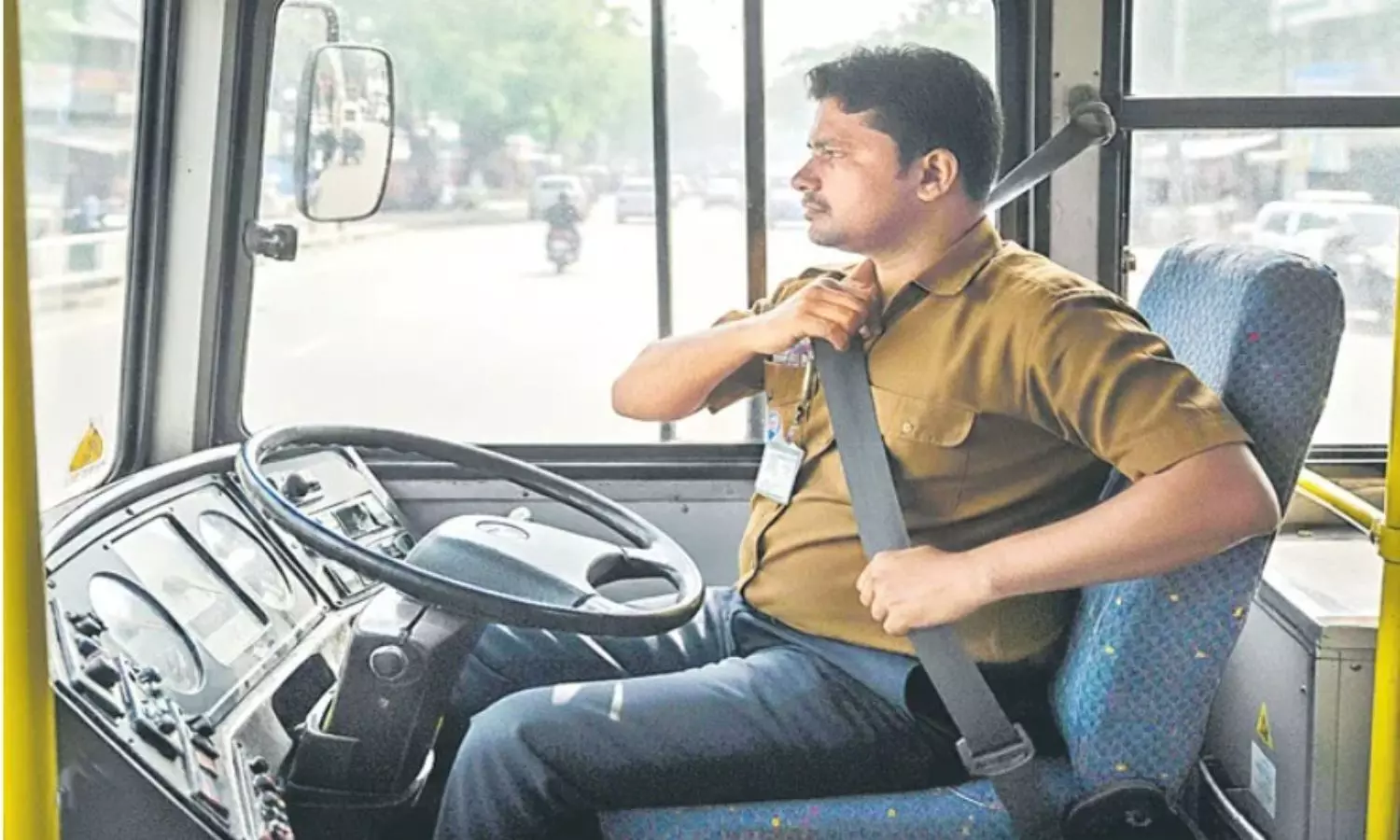 Seat belts, driver,RTC buses.