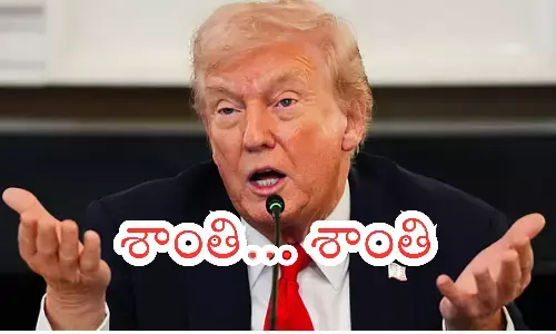 Donald Trump looking disappointed after missing out on the Nobel Peace Prize.